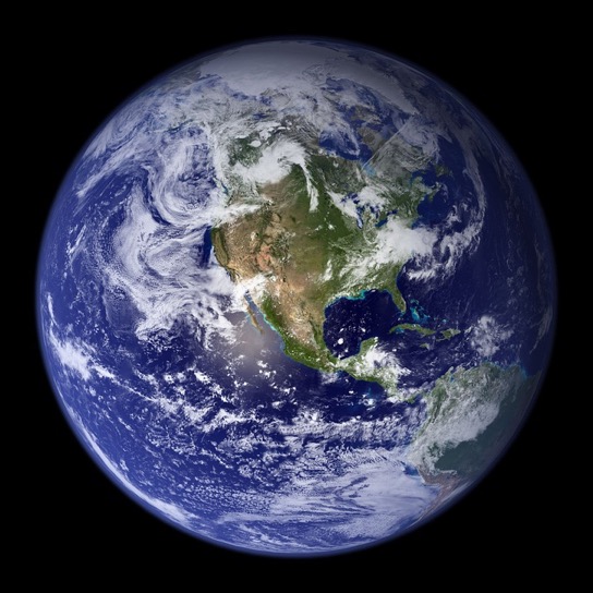 Earth view of North America